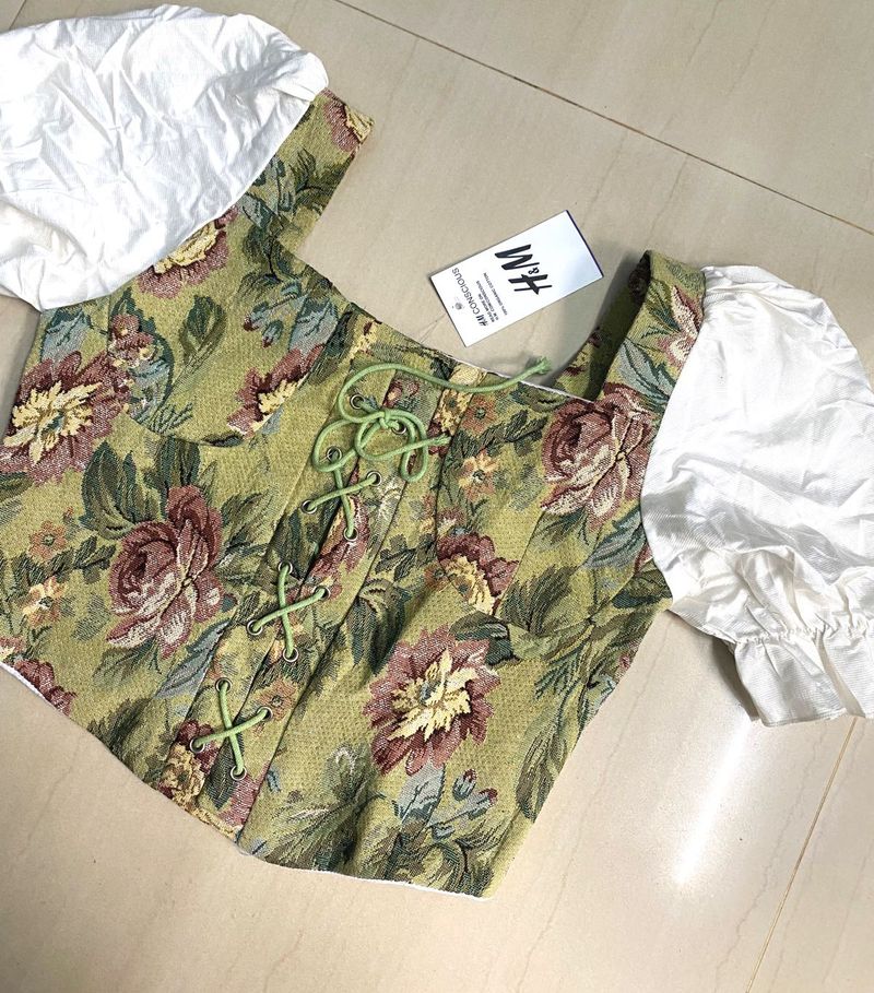 Floral Corset Top from H&amp;M