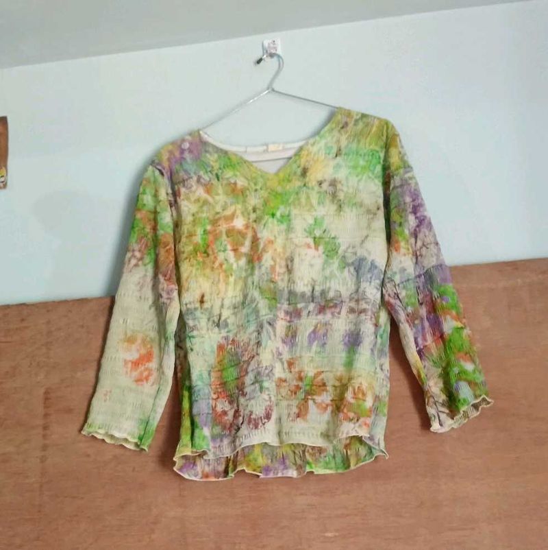 Colorful Floral Blouse