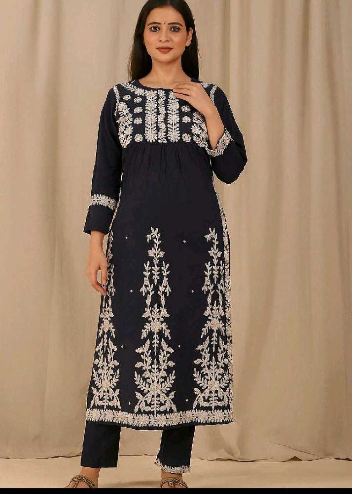 Elegant Embroidered Kurta Set