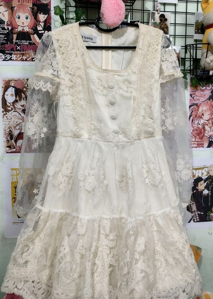 Imported Embroided Dress✨