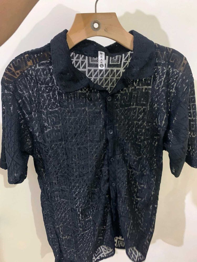 Black Sheer Shirt