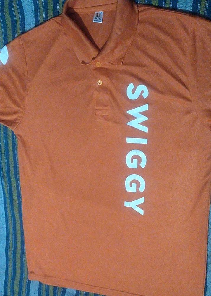 Swiggy Orange Polo Shirt-XL