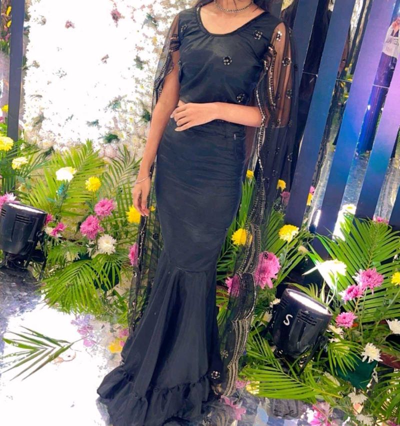 Elegant Black Ethnic Gown