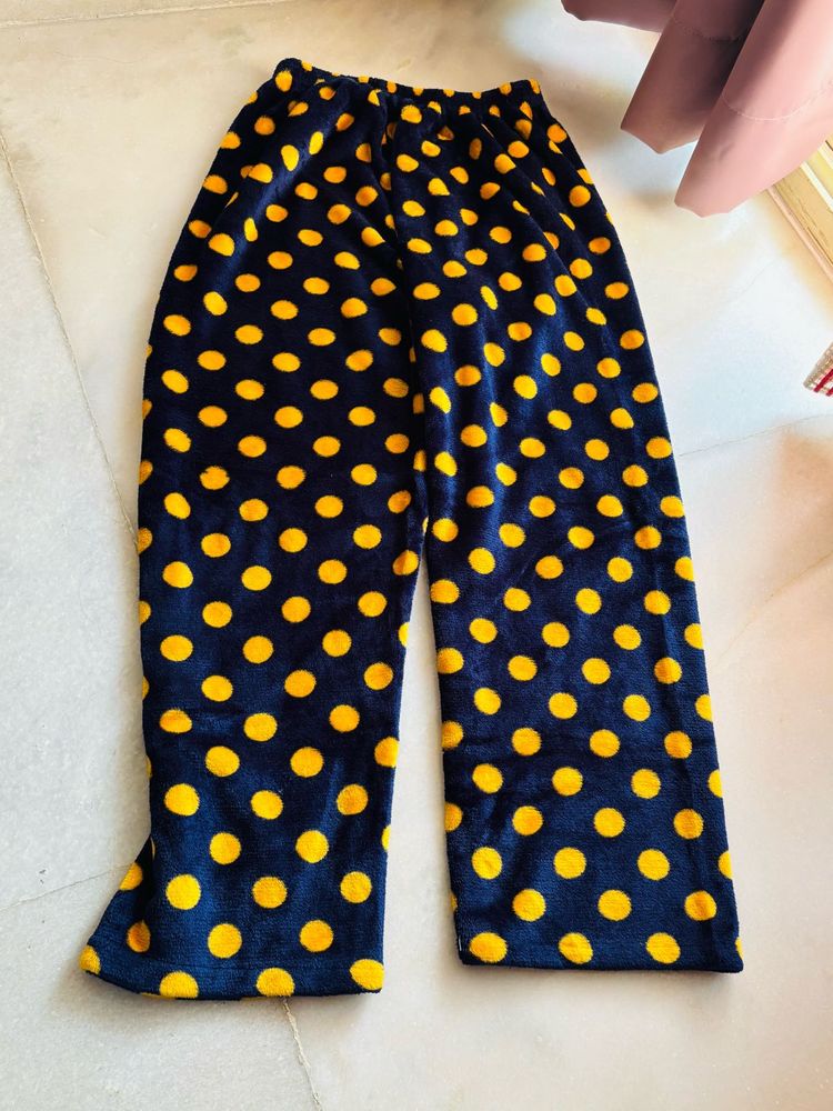 Blue and yellow Polka Dot Lounge Pants