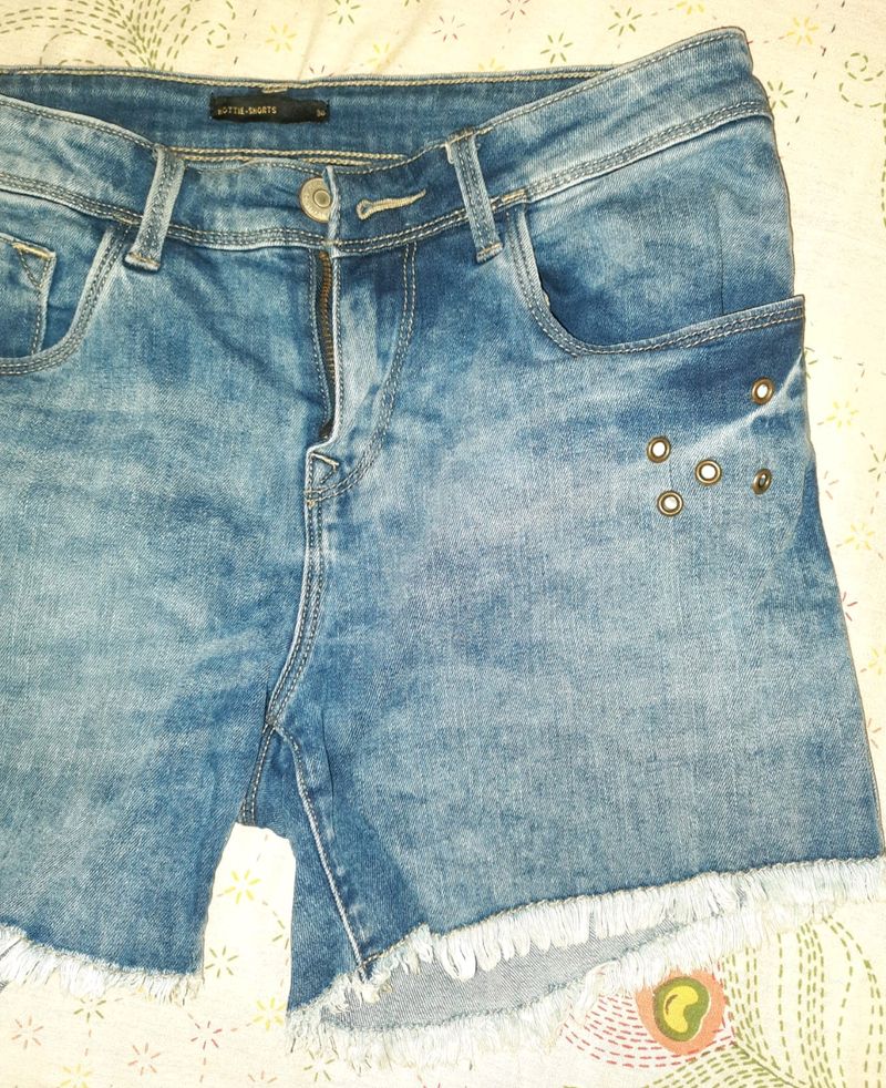 JEALOUS 21 BLUE DENIM HOT PANT