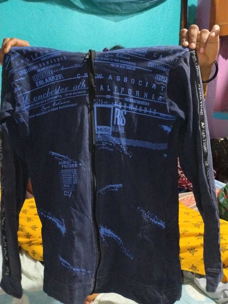 Graphic Print Full Zip Jacket