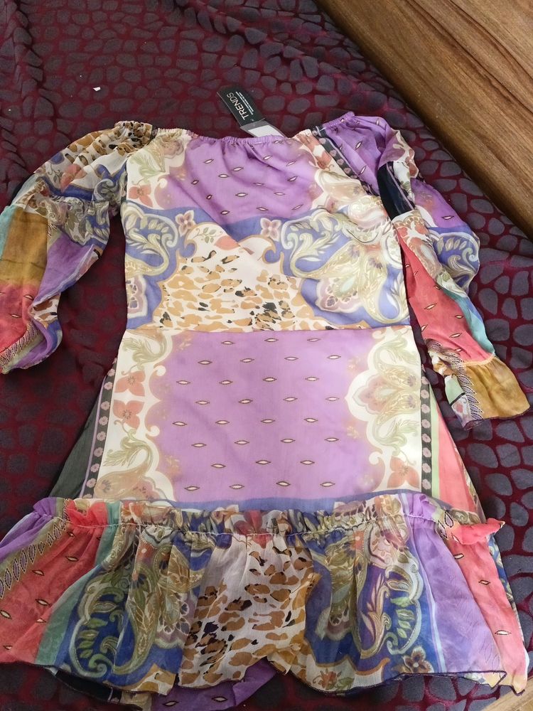 Georgette Long Top For Girls
