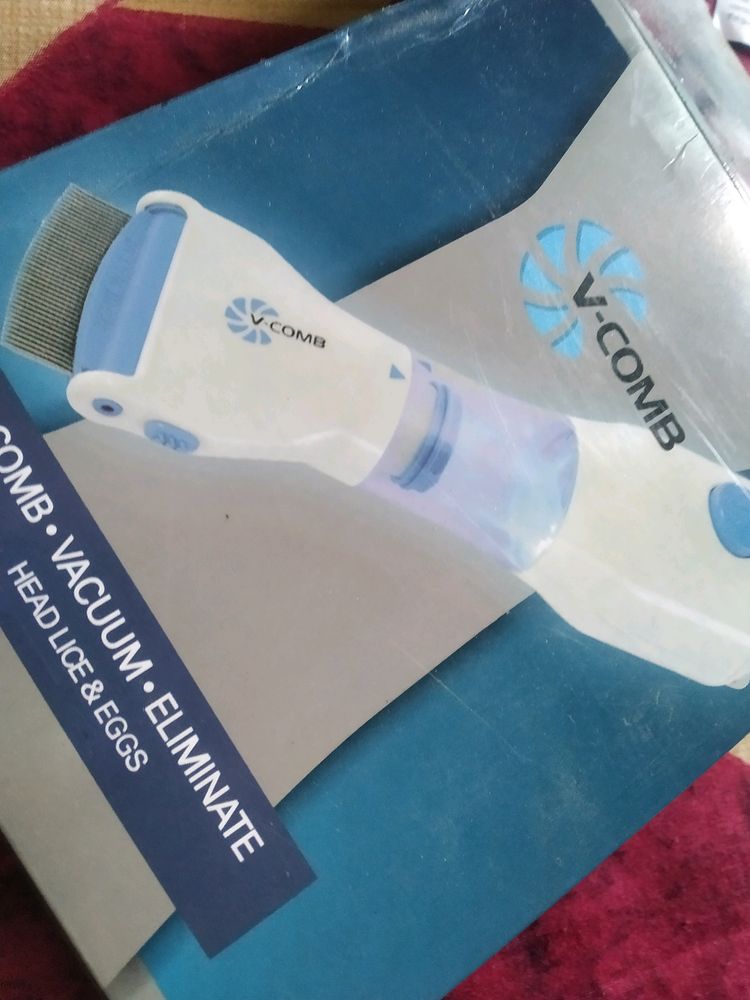 Comb. Vacuum. Eliminate Head Lice And Eggs