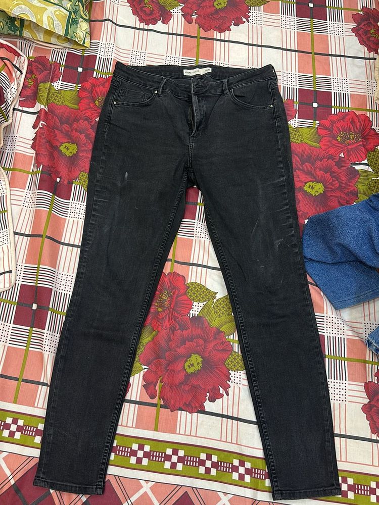 black asos jeans
