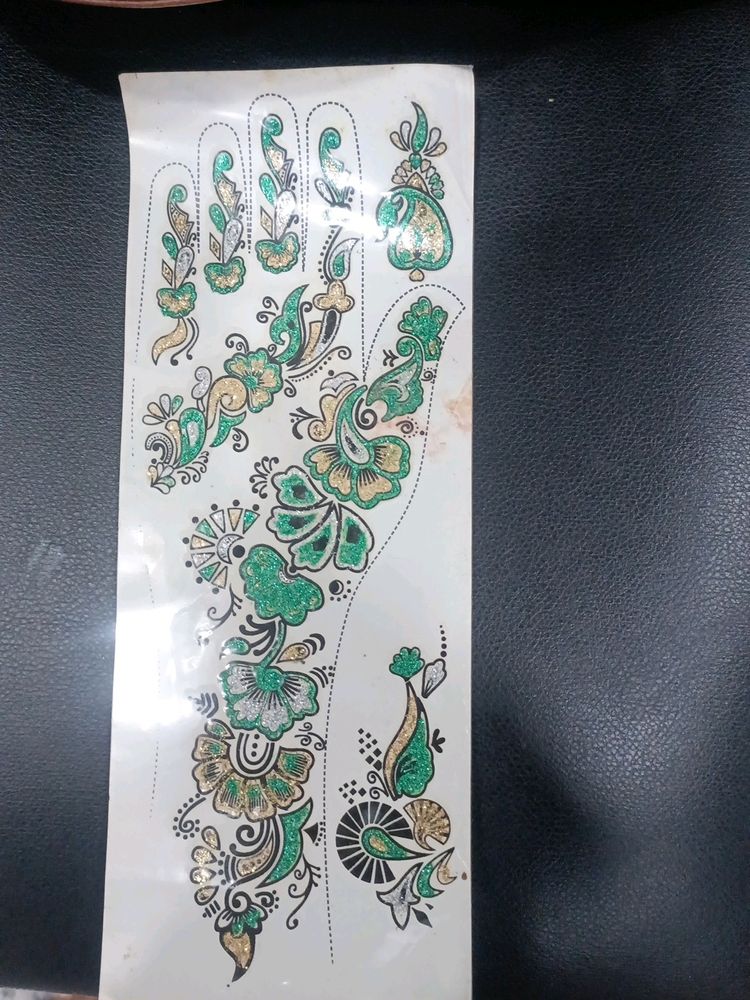 Combo Of 2 Sticker Glitter Mehndi ✨