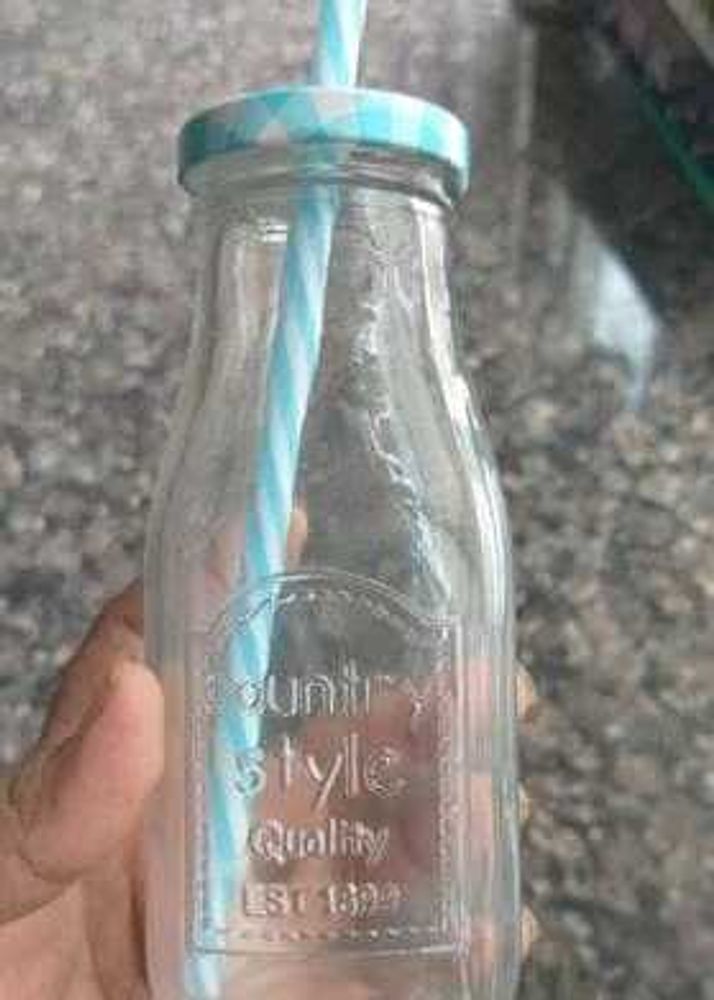 Glass Juice Bottle