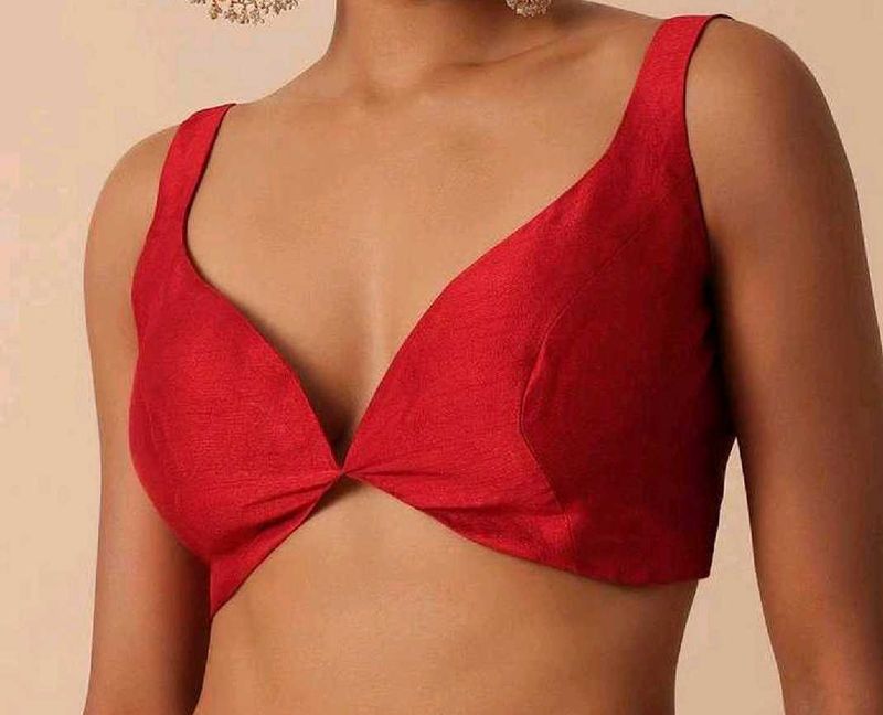 1 Hook Back Padded Deep Neck Blouse