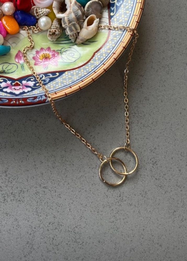 Double Ring Chain Necklace