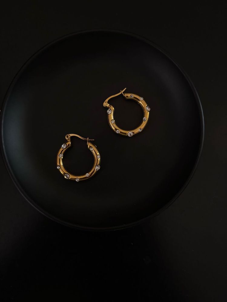 Studded Earrings Anti-tarnish PVD plated