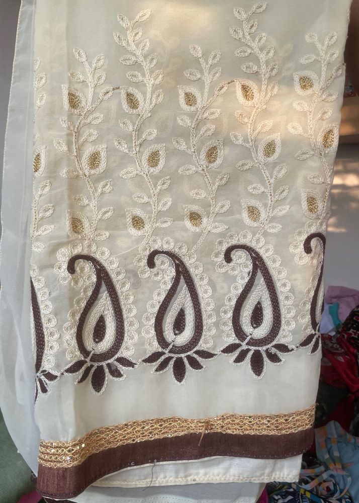 embroidered saree