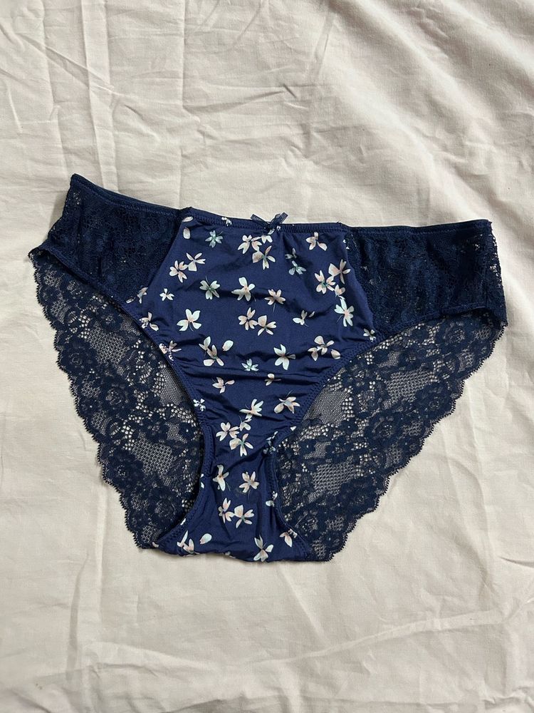 Floral Lace Trim Panties
