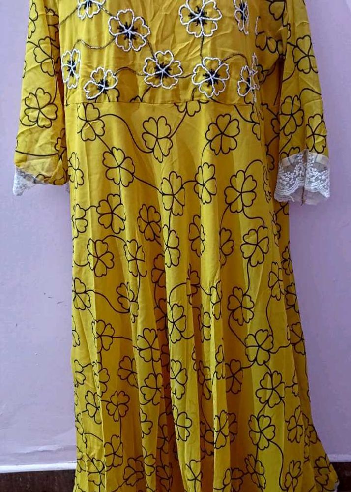 xxl georgette full length anarkali