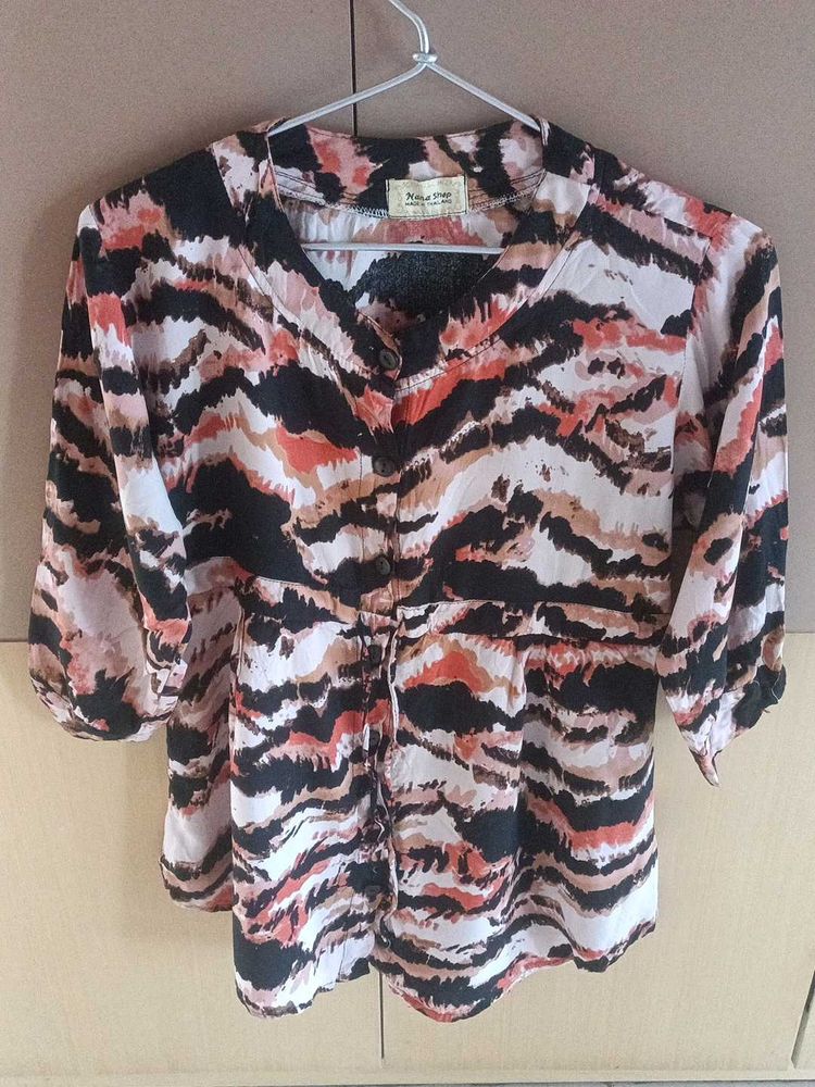 Thailand Abstract Print Shirt for Women