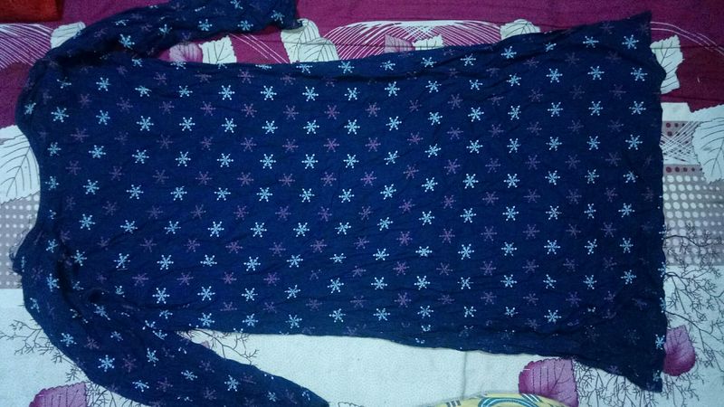 Womens Blue Kurti