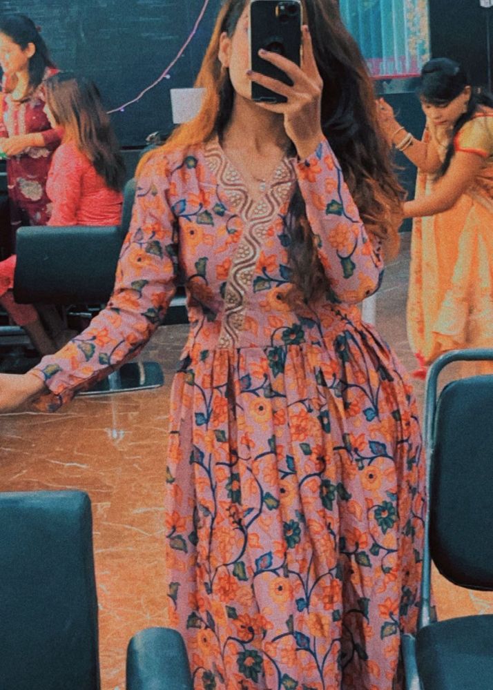 Floral Print 2pc Set (kurta And Pant)