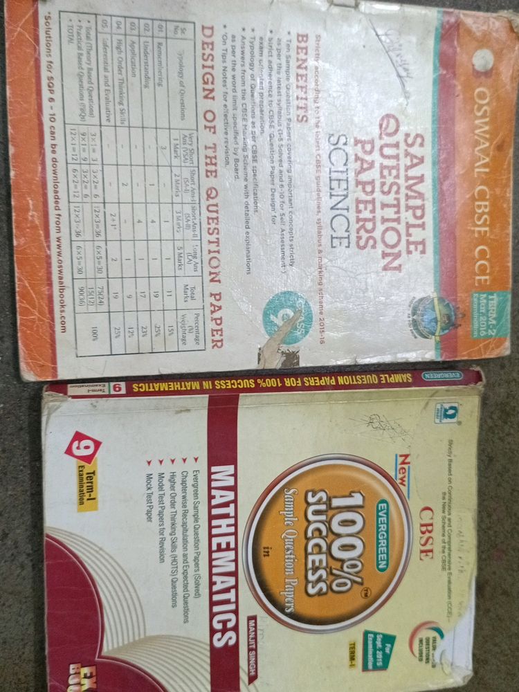 Class 9 Math Or Science Question Sample Papers