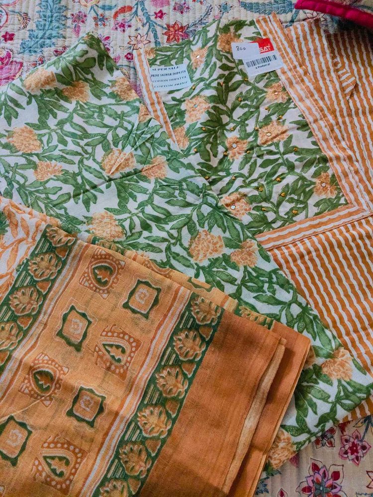 Pure Cotton Handwork Suit