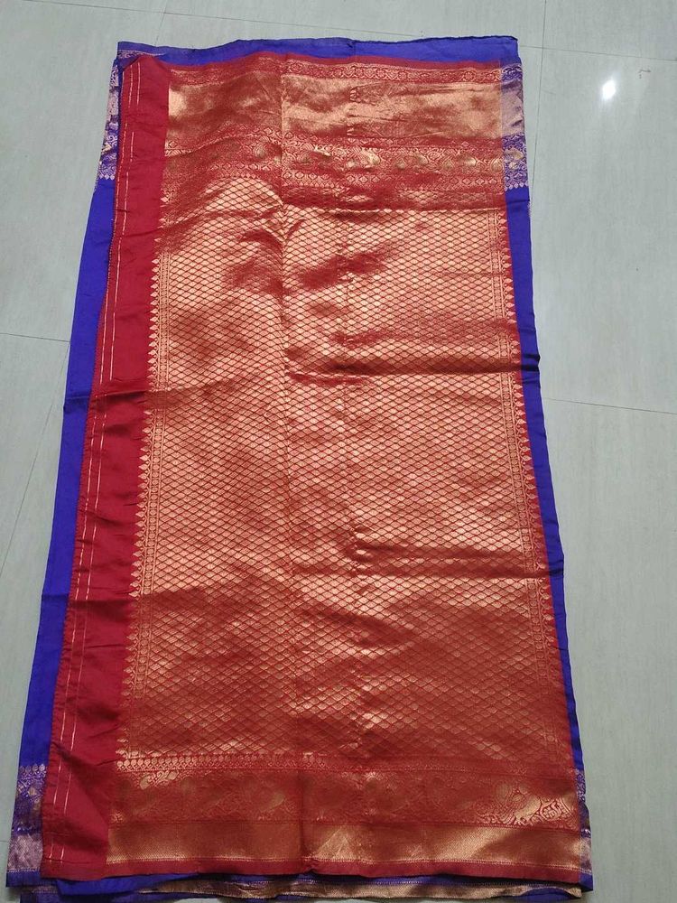 💙Litchi Silk Saree