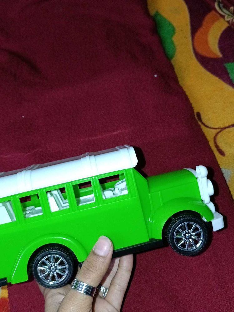 Green Toy Bus