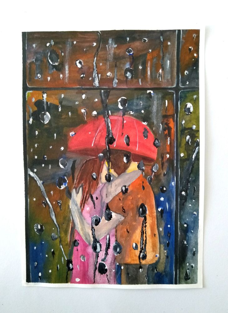 Acrylic painting, A5 size, New painting