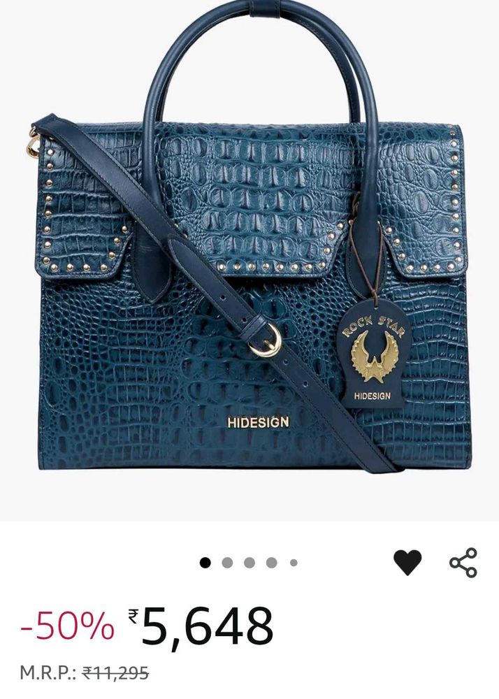 Hidesign Croc Embossed Laptop Bag
