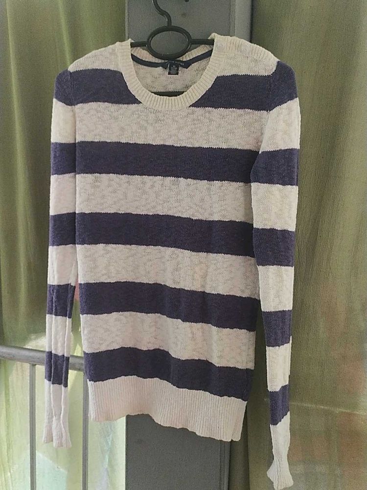 Striped Knit Sweater