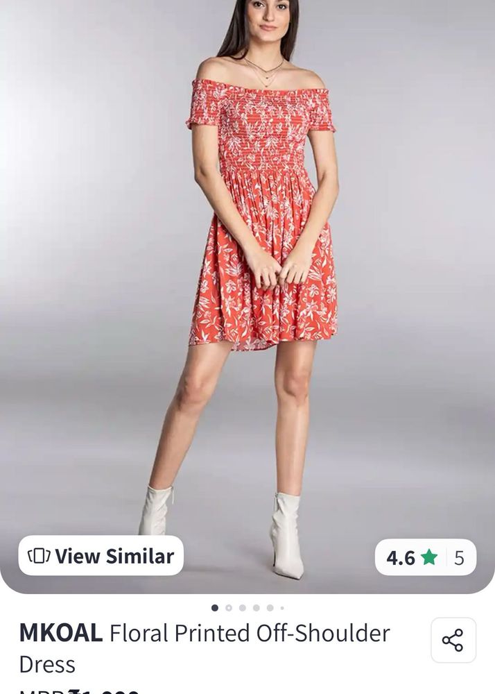 Floral Off-Shoulder Dress