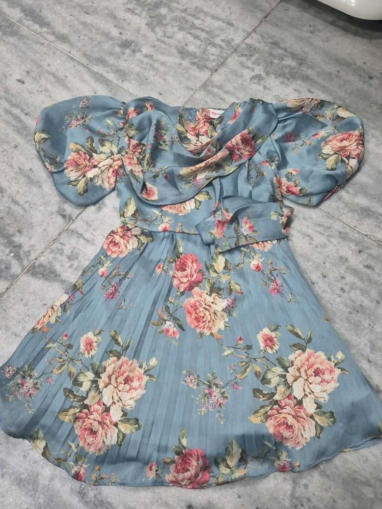Floral Print British Wear Dress