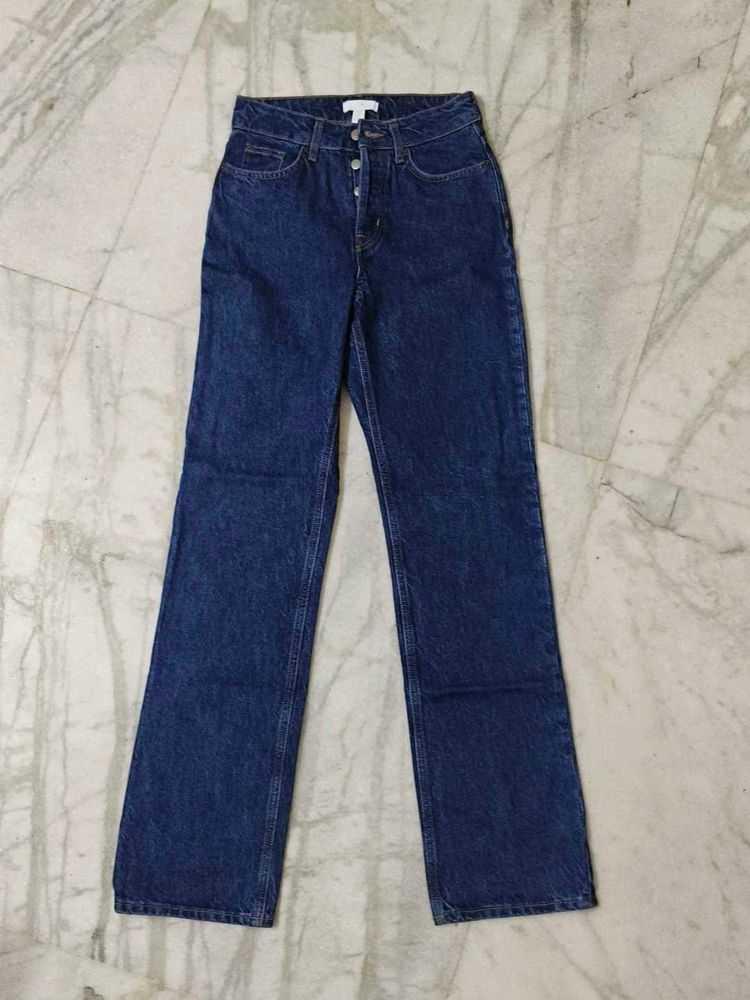 H&amp;M High Waisted Button Up Jeans