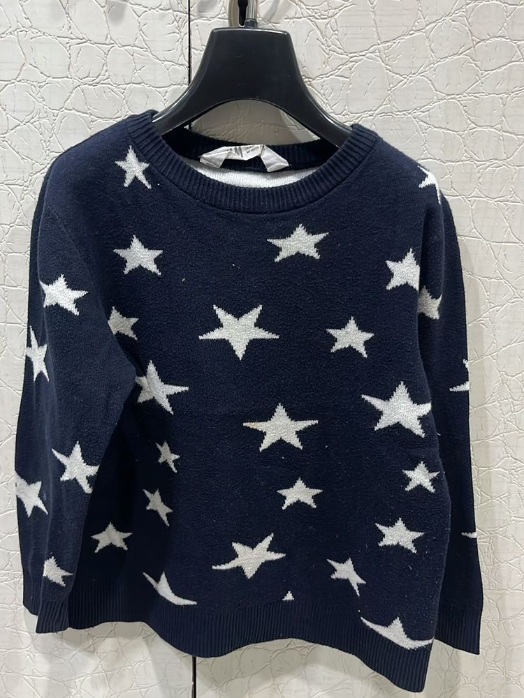 Star Print Sweater