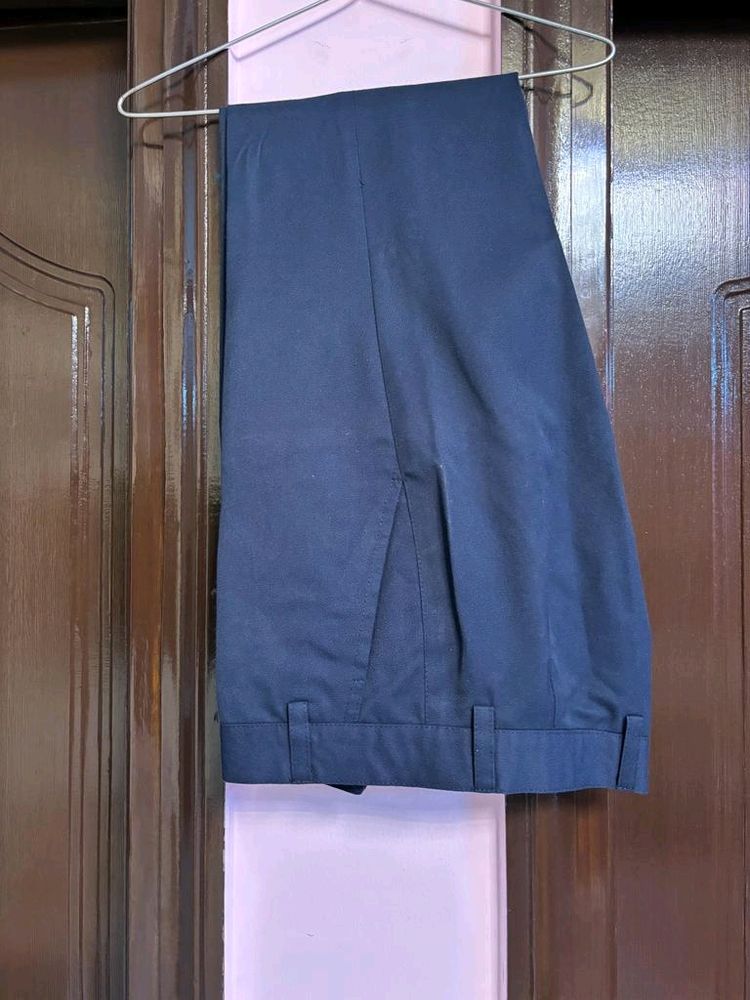 Navy Blue Formal Coat With 2 Pants Set