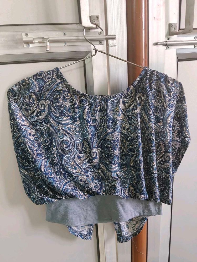 Stylish Paisley Print Top