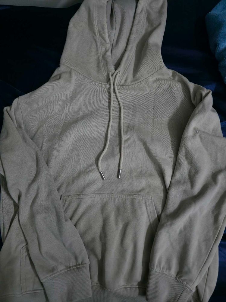 Beige hoodie H&amp;M women