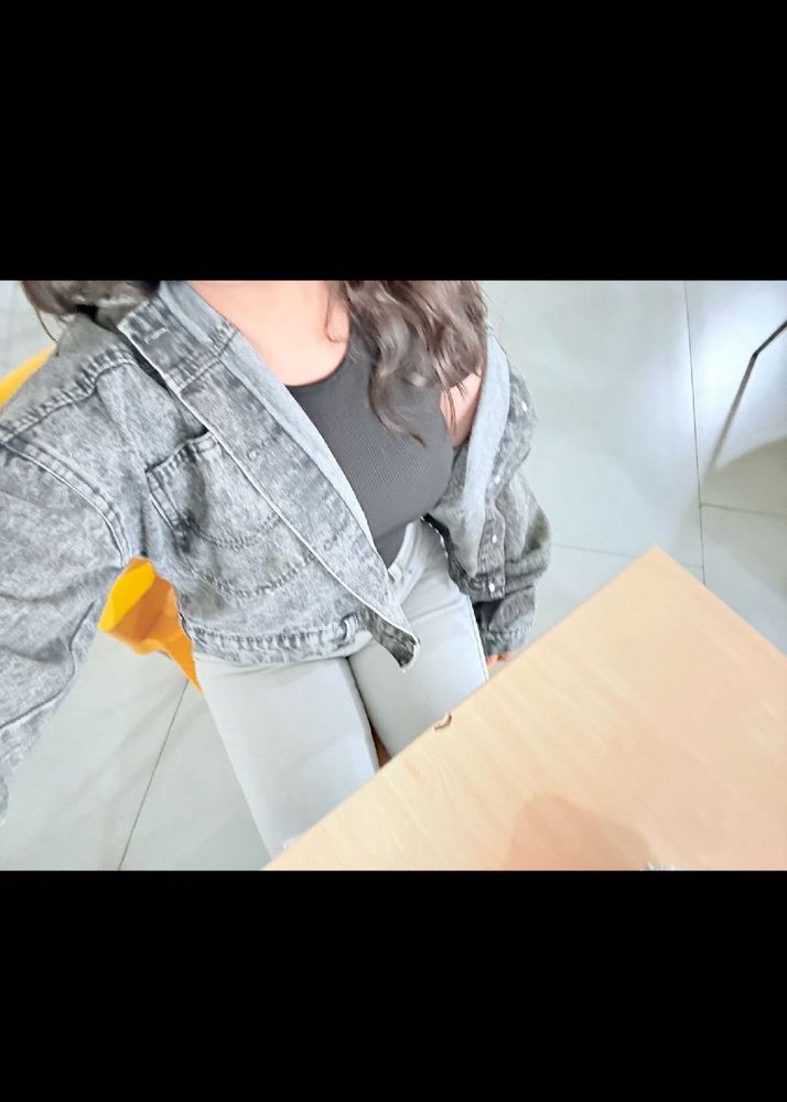 Stylish Gray Denim Jacket