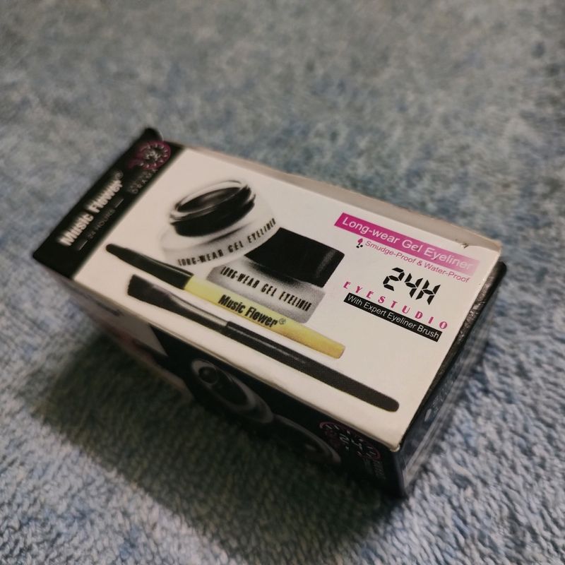 Music Flower Black And Brown Gel Eyeliner 32 g