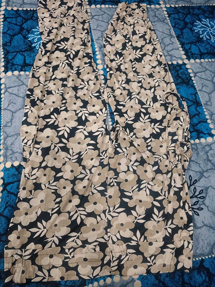 Floral Print Casual Pants