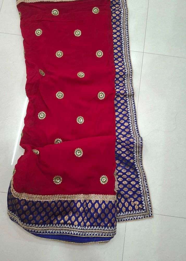 Heavily Embroidered Saree