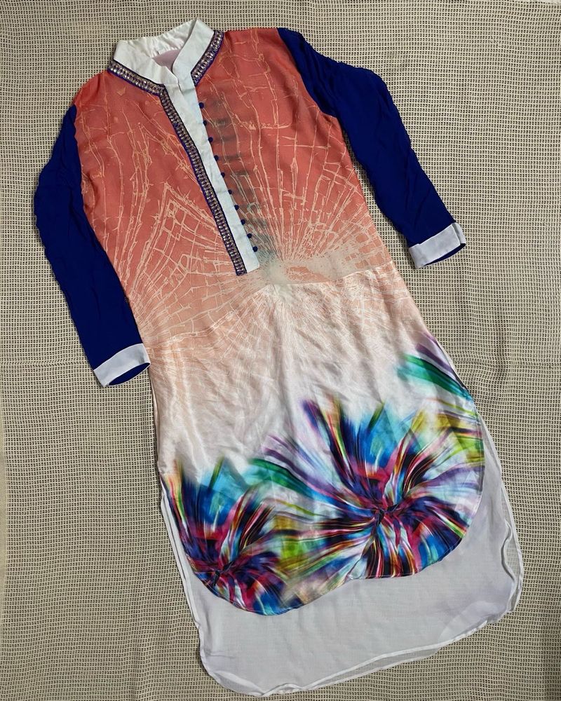 Colorful Round Hem Kurta