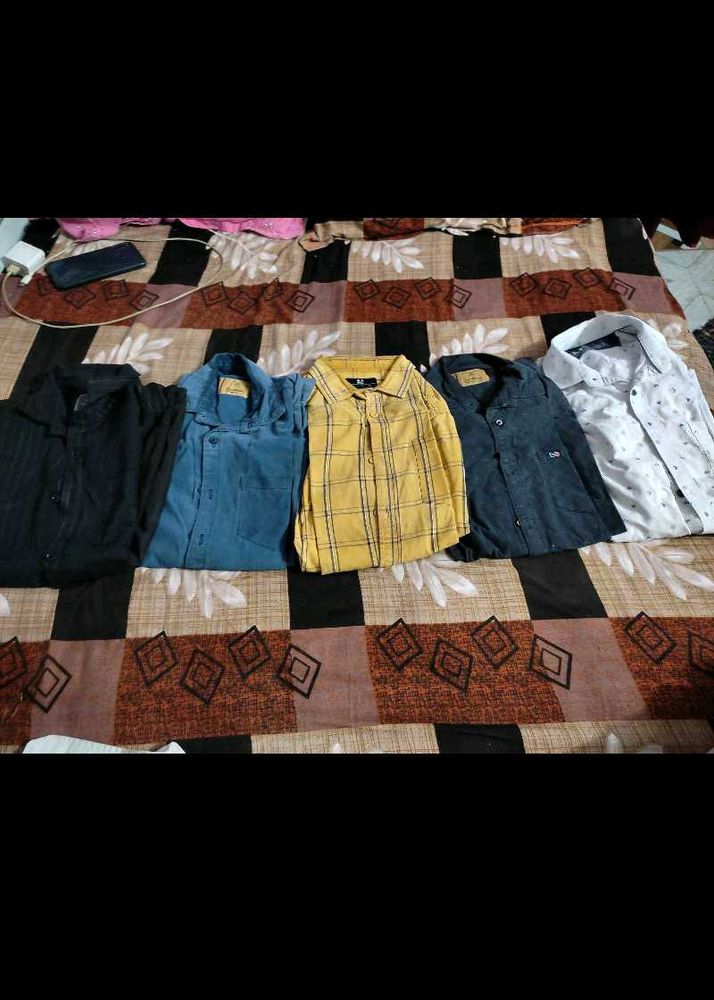 Men Used Shirt Cheast 38 M Size Faded Colour