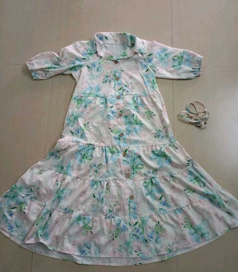 URBANIC floral Pattern Layered Dress