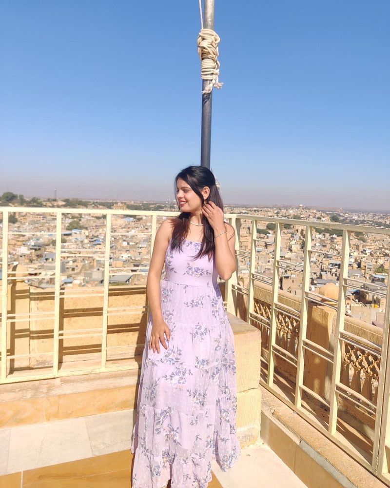 Lavender Floral Dress