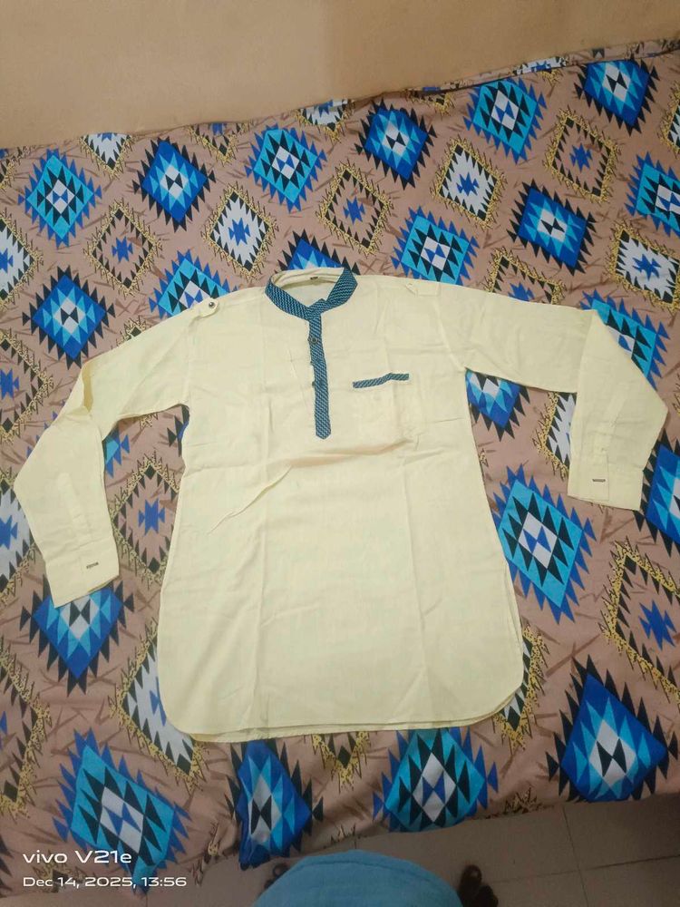 Men&#39;s Yellow Kurta