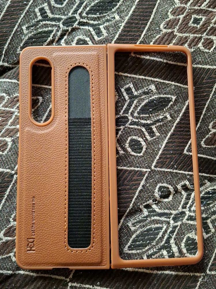 Brown Foldable Phone Case For Fold 4