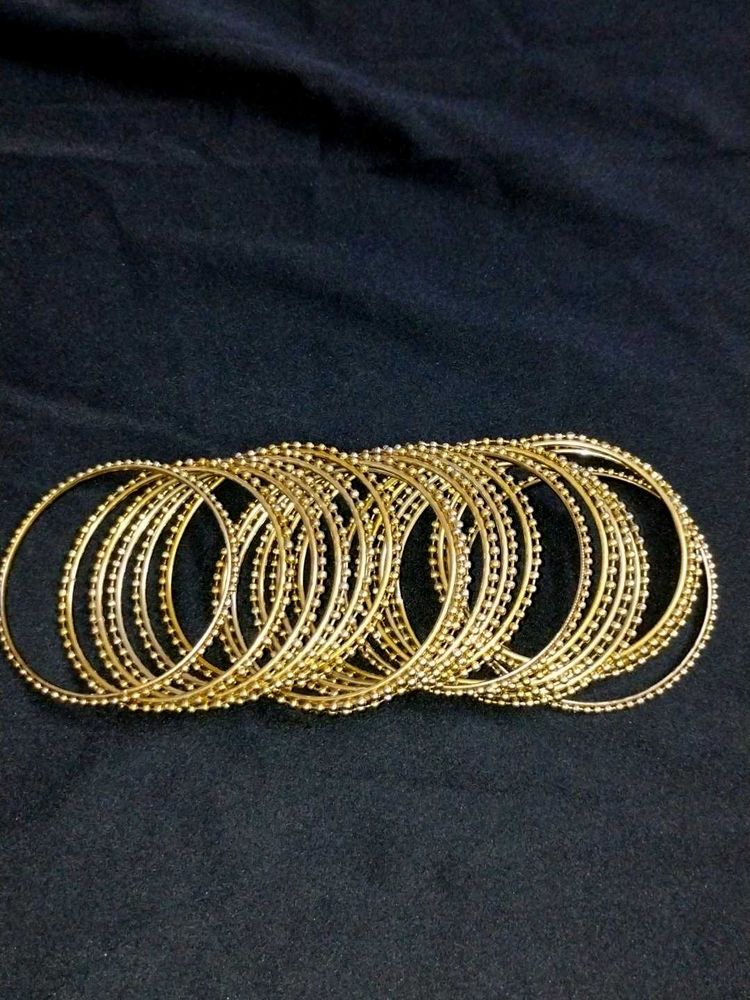 Golden 18 Metal Bangles