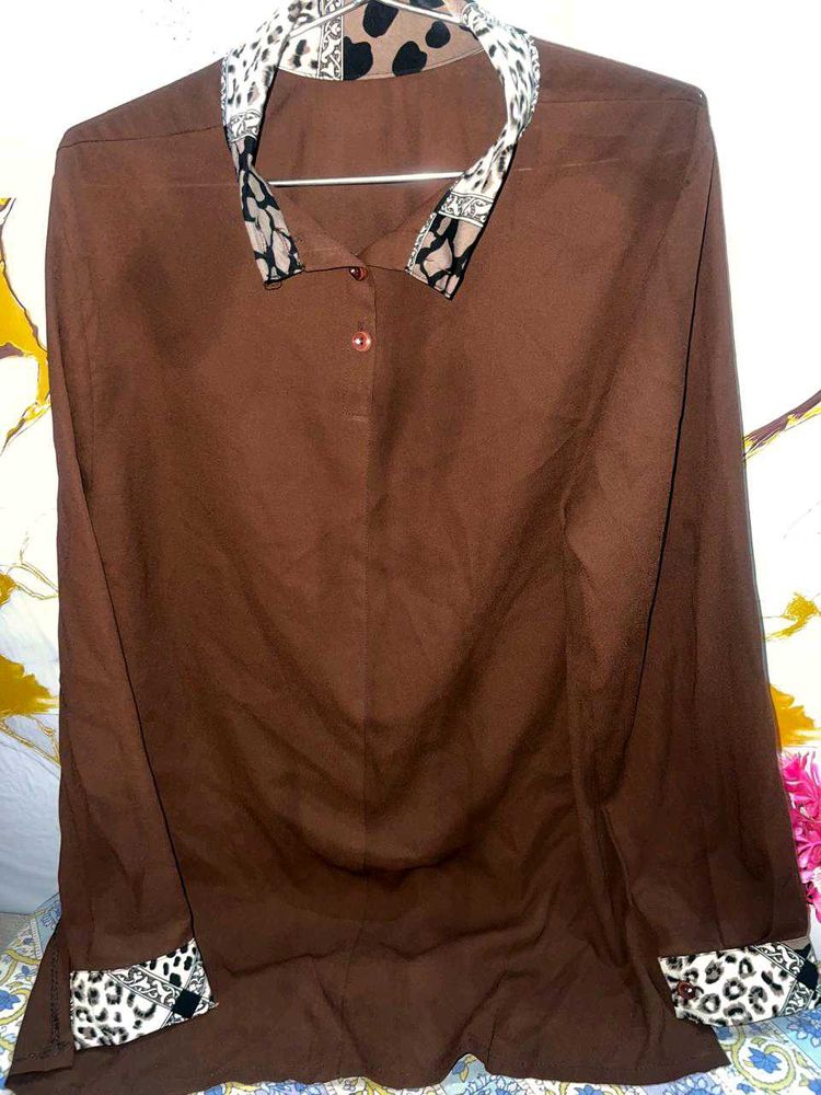 Vintage Brown Blouse